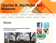 Tablet Screenshot of macniderart.org